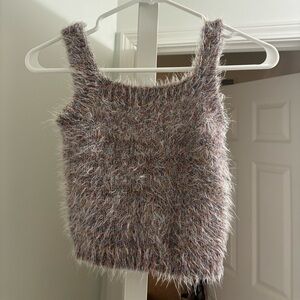 Forever 21 Multicolor Fuzzy Tank Top
